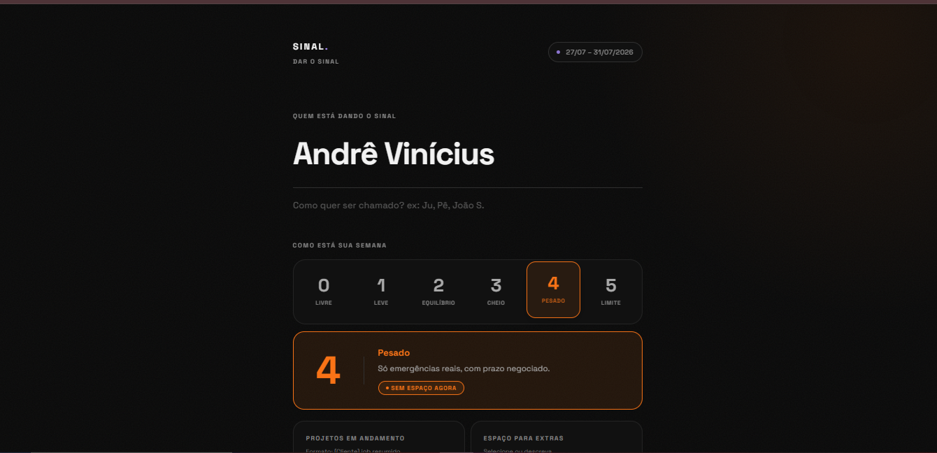 SINAL — peça 1